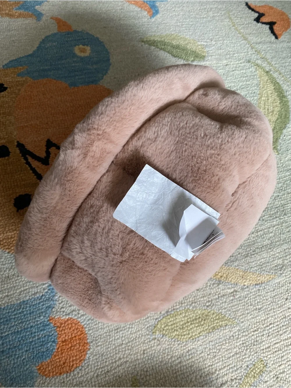 Martha Stewart - Faux Fur Reversible Small Round Pet Bed